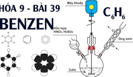 Benzen C6H6 tính chất hóa học, công thức cấu tạo và bài tập benzen - hóa 9 bài 39